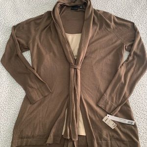 Long Sleeve Top with Inner Tank XL